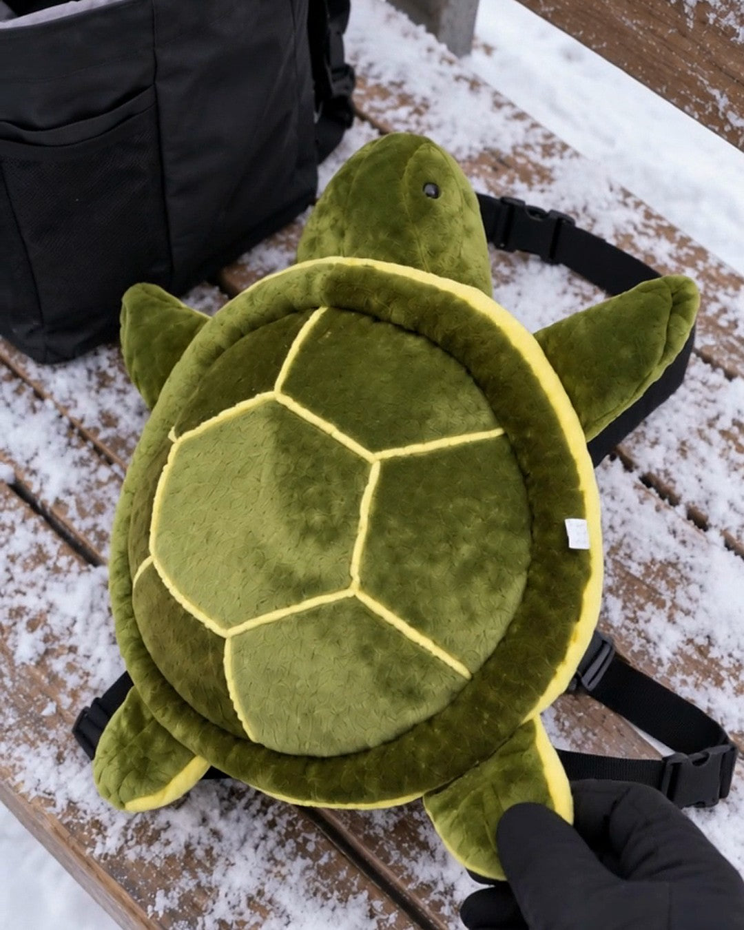 Turtle Bum Protection plush pad with adjustable waist strap and buckle